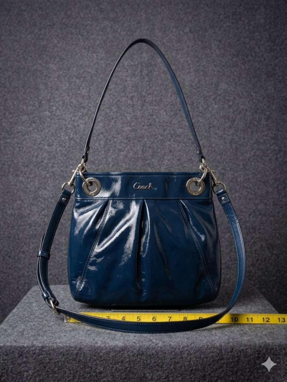 Blue Coach Ashley Hippie shoulder bag - Picture 6 of 6